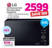 LG 42Ltr Grill Microwave (Black) MH8265DIS