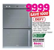 Defy 700mm Gourmet Double Oven Mirror Finish DBO468