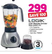Logik 2 In 1 Blender Grinder RSH-245611-01