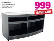 Curved TV Unit-H64 x W120 x D44cm