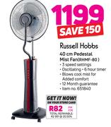 Russell Hobbs 40Cm Pedestal Mist Fan RHMF-80
