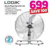 Logik 45Cm Floor Fan HVF-45