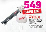 Ryobi Blower Mulching Vacuum 3000W