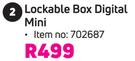 Mainstays Lockable Box Digital Mini