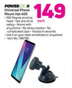 Powerloc Universal Phone Mount HPL 400-Each
