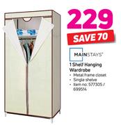 Mainstays 1 Shelf Hanging Wardrobe