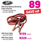 Moto 600 Amp Battery Boosting Cable-Each