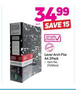 Simple Choice Lever Arch File A4 2 Pack-Each