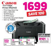 Canon 4 In 1 Inkjet Printer Mb2140