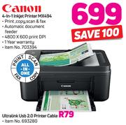 Canon 4-In-1 Inkjet Printer MX494