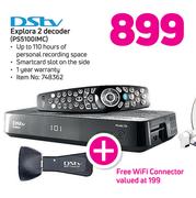 Dstv Explora 2 Decoder(PS5100IMC)+Free WiFi Connector