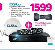 Dstv Explora 2 Installed+Free WiFi Connector