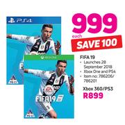 Fifa 19 For Xbox 360/PS3-Each
