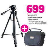 Voyager Video Camera Bag+Tripod Bundle