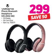 Volkano Phonic Bluetooth Headphone(VK-2002-BK)