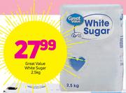 Great Value White Sugar-2.5kg