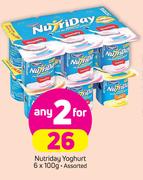 Nutriday Yoghurt-2X6X100g
