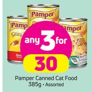 Pamper Canned Cat Food Assorted-3 x 385g