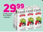 Ceres Juice Assorted-6 x 200ml