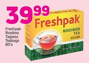 Freshpak Rooibos Tagless Teabags-80's