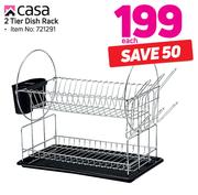 Casa 2 Tier Dish Rack-Each