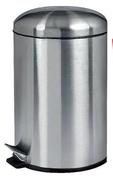 Mainstays 30Ltr Stainless Steel Dome Lid Pedal Bin-Per Set