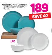 Assorted 12 Piece Dinner Set-Per Set