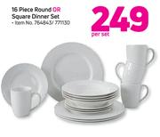 16 Piece Round Or Square Dinner Set-Per Set