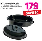 4.5Ltr Oval Enamel Roaster-Each