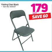 Folding Chair Black-Each