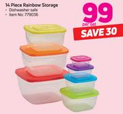 14 Piece Rainbow Storage-Per Set
