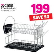 Casa 2 Tier Dish Rack-Each