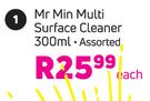Mr.Min Multi Surface Cleaner Assorted-300ml Each