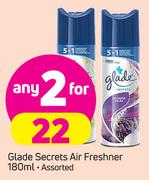 Glade Secrets Air Freshner Assorted-2 x 180ml