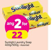 Sunlight Laundry Soap 400g/500g-For 2