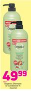 Organics Shampoo Or Conditioner-1Ltr Each