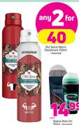 Old Spice Men's Deodorant-2X150ml