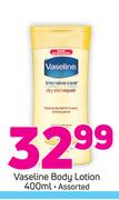 Vaseline Body Lotion Assorted-400ml