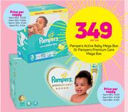 Pampers Active Baby Mega Box Or Pampers Premium Care Mega Box-Per Box