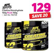NPL Creatine Monohydrate 150g Plus 150g