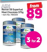 ASN Revive 39 Superfuel Meal Chocolate-375g Each