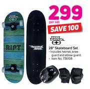 No Fear 28"  Skateboard Set-Per Set