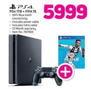 PS4 1TB + Fifa 19