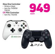 Xbox One Controller (White Or Black) Or PS4 Controller-Each
