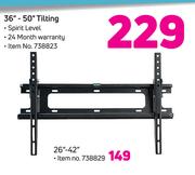 36" - 50" Tilting