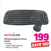 Ultra Link Wireless Keyboard Mouse Combo