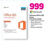 Microsoft Software Office 365 Home MS M6GQ-00686