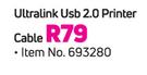 Ultralink USB 2.0 Printer Cable