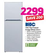 KIC 170Ltr Top Freezer/Fridge White 518 1