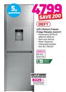 Defy 425Ltr Bottom Freezer/Fridge Metallic DAC617
